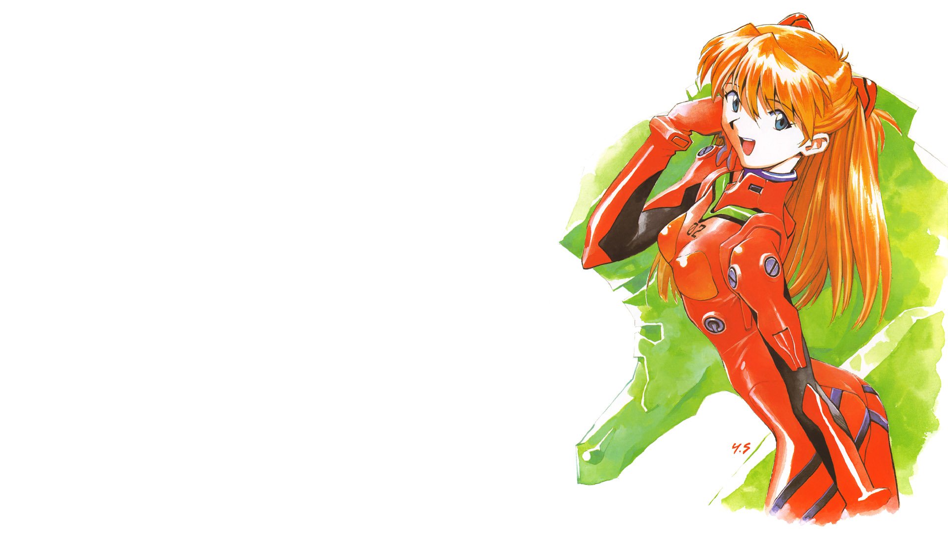 Asuka Langley Sohryu - Vibrant Neon Genesis Evangelion HD Wallpaper by ...