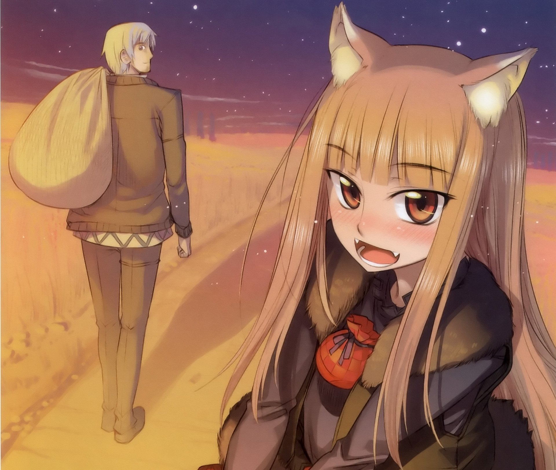 Download Kraft Lawrence Holo (Spice & Wolf) Anime Spice And Wolf HD Wallpaper by Koume Keito
