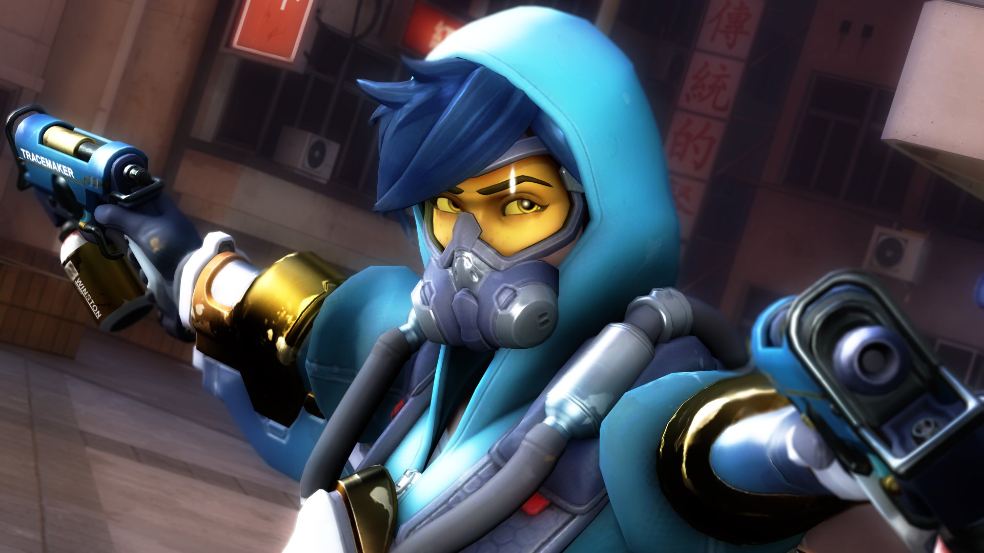 Download Tracer (Overwatch) Video Game Overwatch 4k Ultra HD Wallpaper by Snoopsahoy