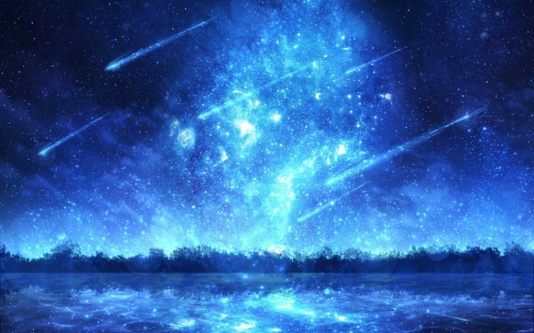 Anime Original Lake Comet Aurora Australis HD Wallpaper | Background Image