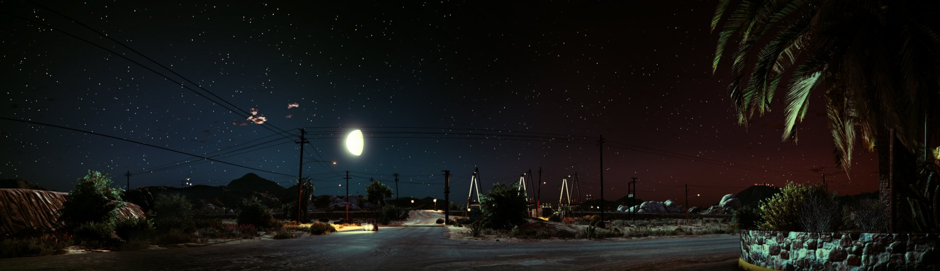 Download Moon Road Star Sky Night Video Game Grand Theft Auto V Wallpaper