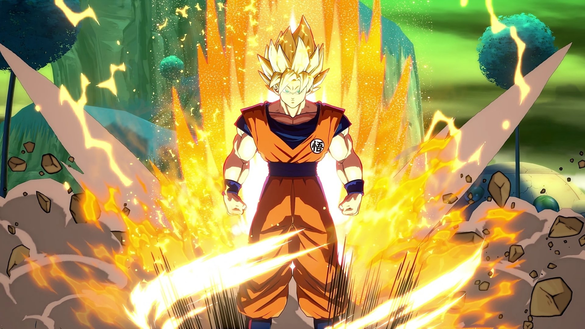 Super Saiyan Goku Dragon Ball FighterZ HD Wallpaper 1920x1080 