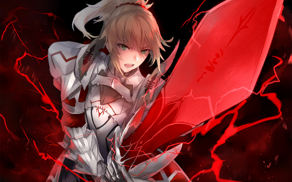 Anime Fate/Apocrypha Fate Series Saber of Red Mordred HD Wallpaper | Background Image