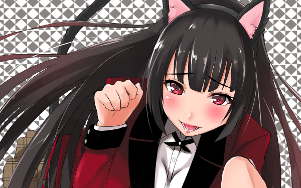 Anime Kakegurui Yumeko Jabami Cat Girl HD Wallpaper | Background Image