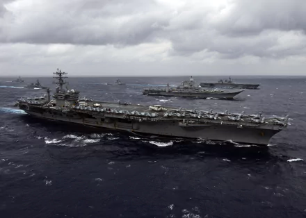 horizon ocean warship aircraft carrier military USS Nimitz (CVN-68) HD Desktop Wallpaper | Background Image