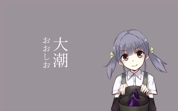 Ooshio (Kancolle) Anime Kantai Collection HD Desktop Wallpaper | Background Image