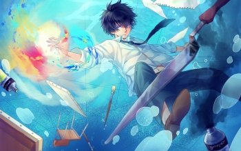 Anime Boy Blue Hair Wallpapers - Wallpaper Cave