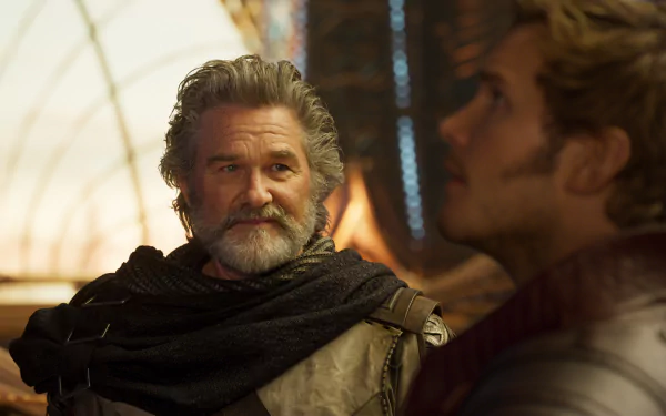 Ego (Marvel Comics) Kurt Russell Star Lord Chris Pratt movie Guardians of the Galaxy Vol. 2 HD Desktop Wallpaper | Background Image