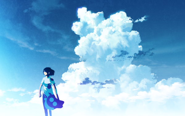Anime Original Cloud Short Hair HD Wallpaper | Background Image