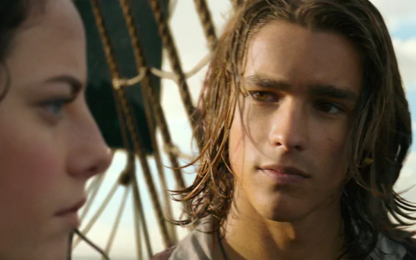 Carina Smyth Kaya Scodelario Henry Turner Brenton Thwaites movie Pirates Of The Caribbean: Dead Men Tell No Tales HD Desktop Wallpaper | Background Image
