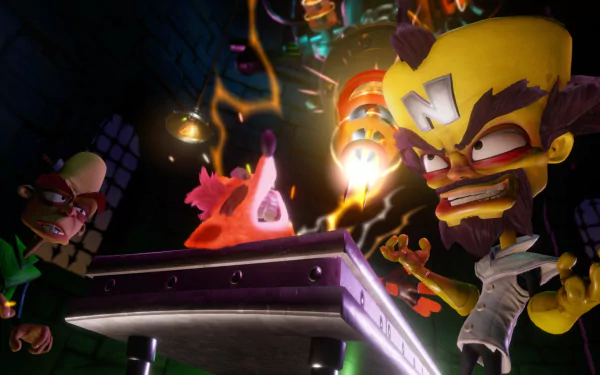 Neo Cortex (Crash Bandicoot) Crash Bandicoot (Character) video game Crash Bandicoot N. Sane Trilogy HD Desktop Wallpaper | Background Image