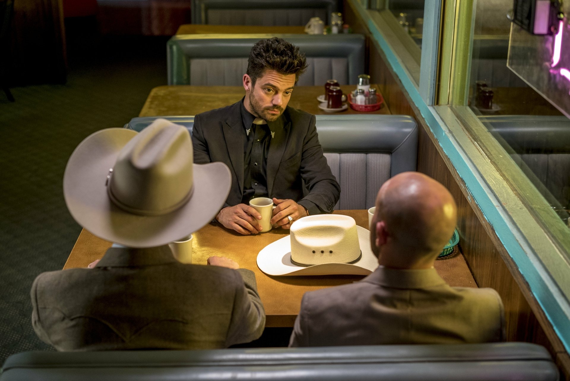 Download Dominic Cooper Jesse Custer TV Show Preacher 4k Ultra HD Wallpaper