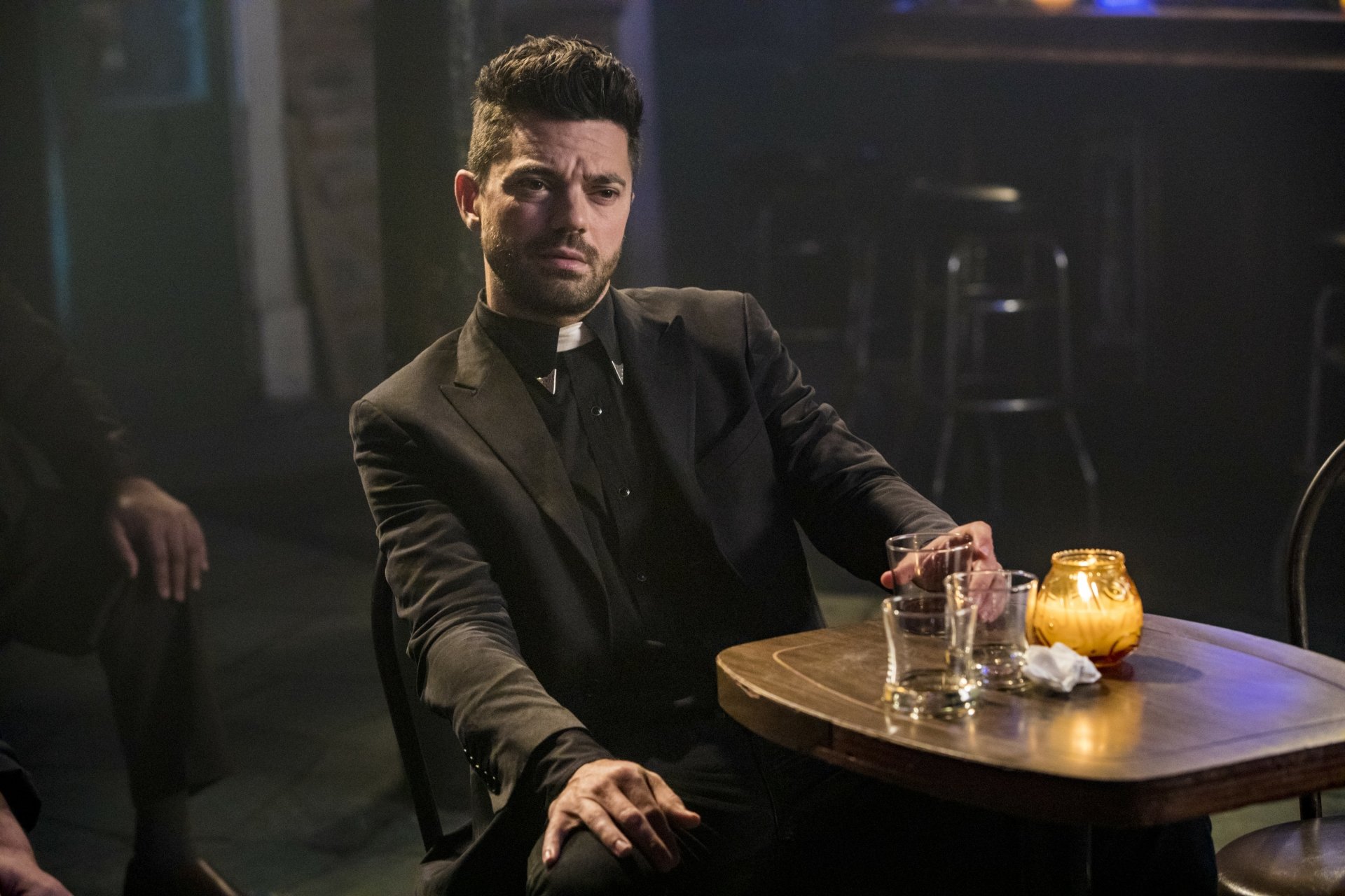 Download Jesse Custer Dominic Cooper TV Show Preacher 4k Ultra HD Wallpaper
