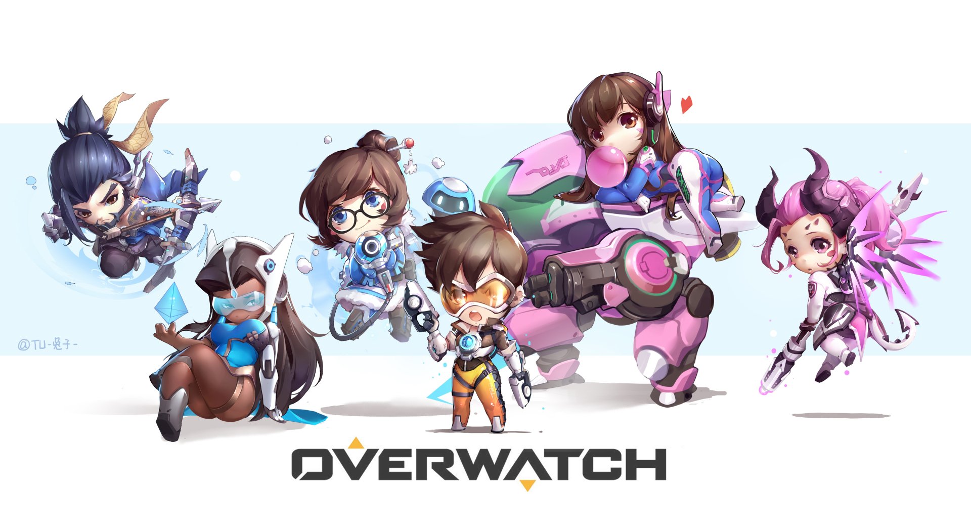 Download Mercy (Overwatch) Hanzo (Overwatch) Symmetra (Overwatch) Mei ( Overwatch) D.Va (Overwatch) Tracer (Overwatch) Video Game Overwatch 4k  Ultra HD Wallpaper