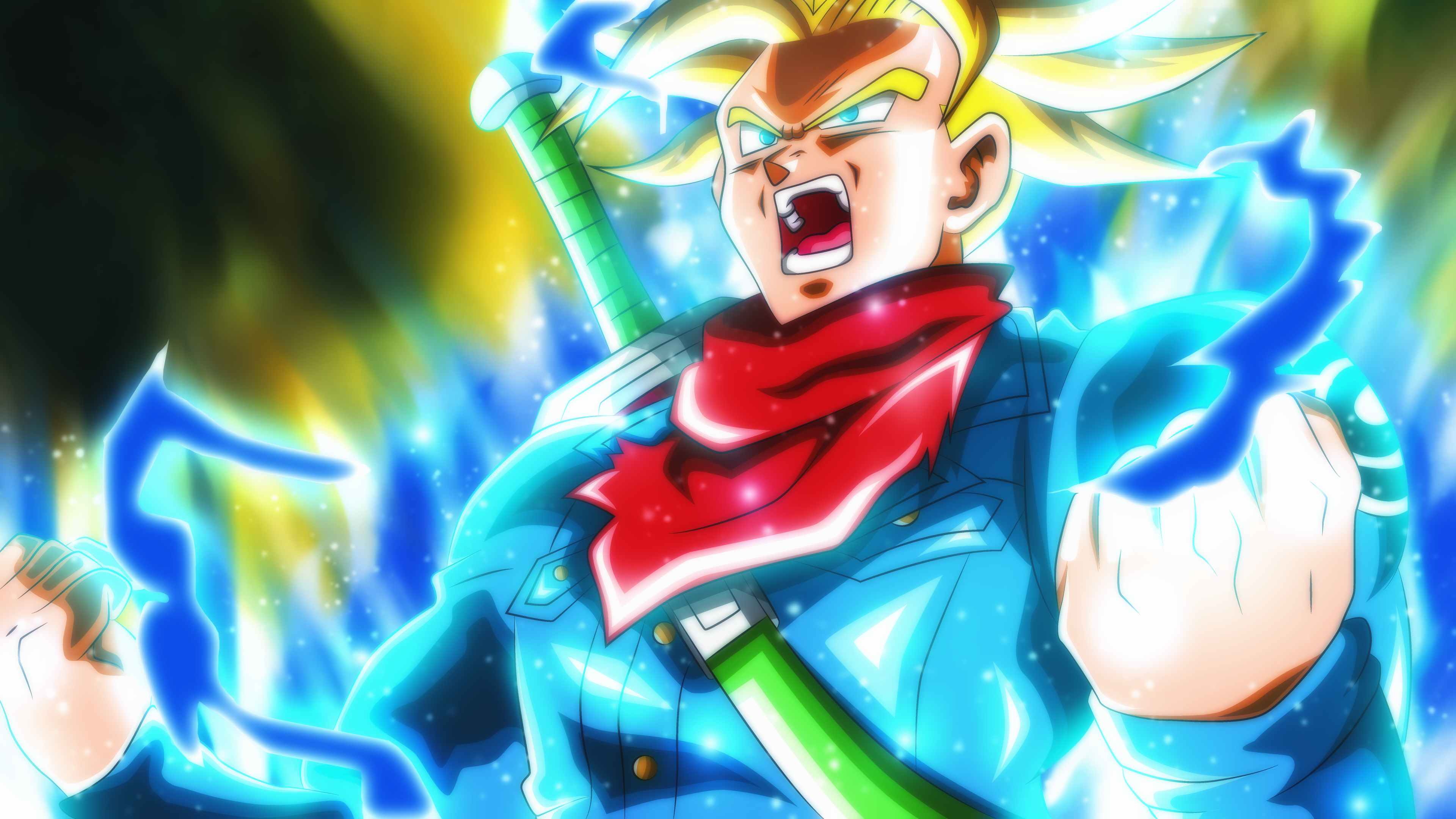 Download Anime IPad Trunks Super Saiyan Wallpaper