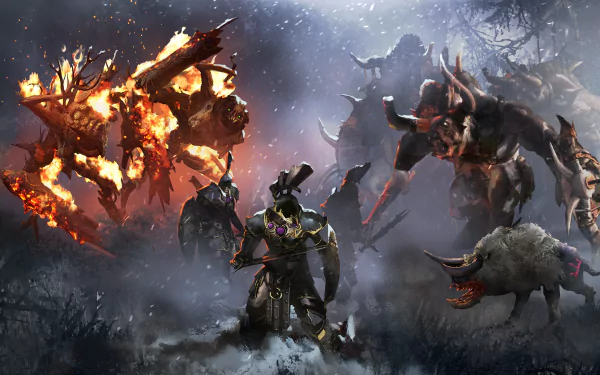 Regiments of Renown Norsca (Total War: Warhammer) fantasy video game Total War: Warhammer HD Desktop Wallpaper | Background Image