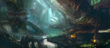 fantasy forest HD Desktop Wallpaper | Background Image