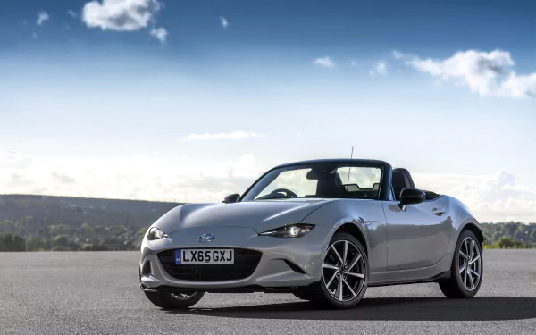 white car car Mazda vehicle Mazda MX-5 HD Desktop Wallpaper | Background Image