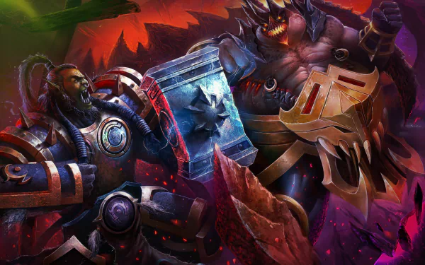 Thrall (World Of Warcraft) Azmodan (Diablo III) video game Heroes of the Storm HD Desktop Wallpaper | Background Image