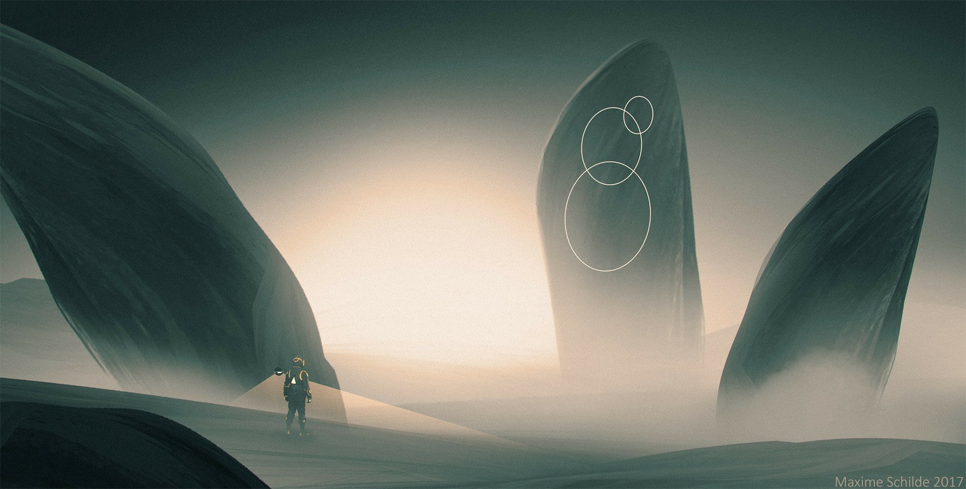 Download Sci Fi Landscape Wallpaper by Maxime Schilde