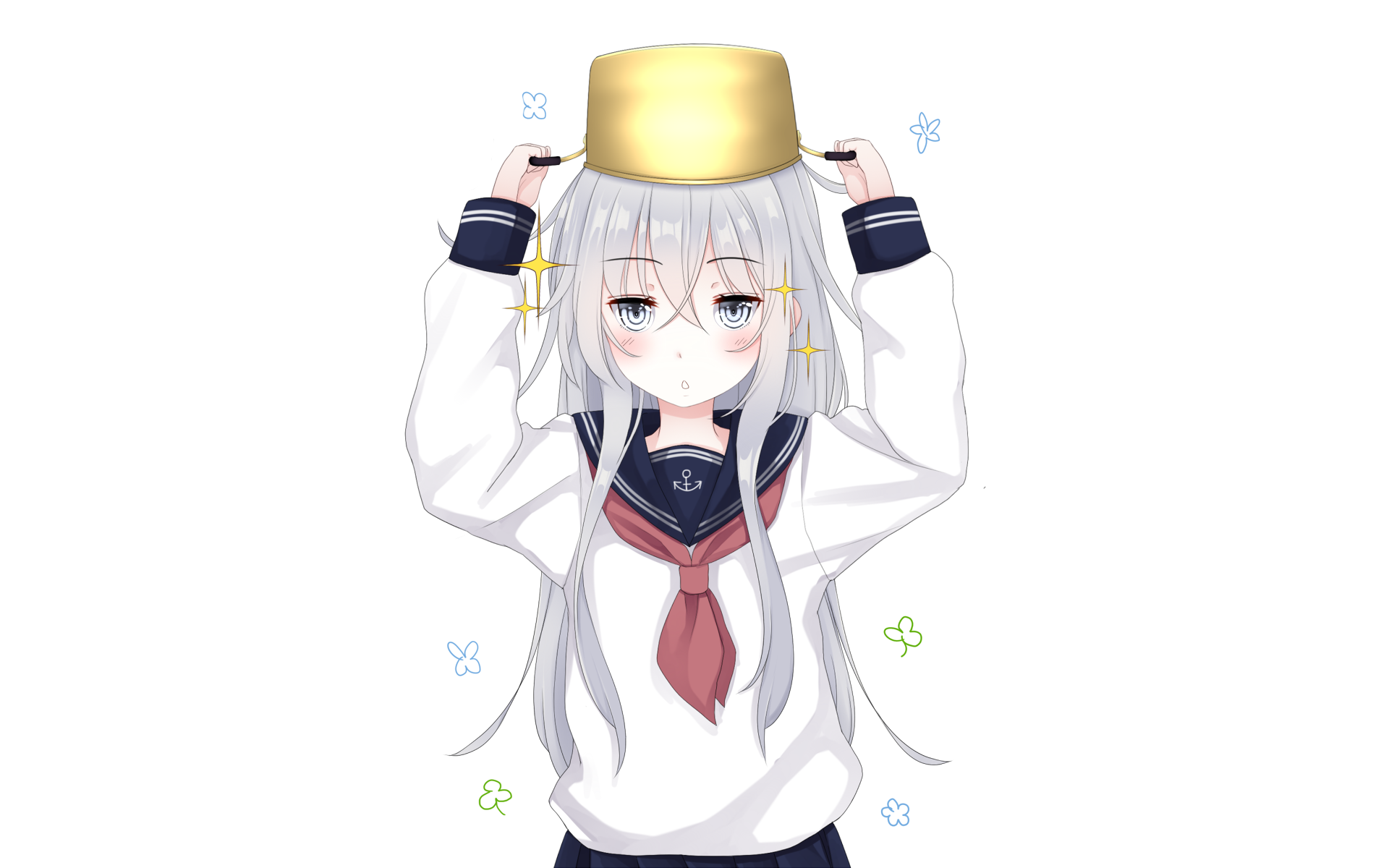 Download Hibiki (Kancolle) Anime Kantai Collection HD Wallpaper by キヨみん