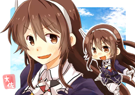 Ashigara (Kancolle) Anime Kantai Collection HD Desktop Wallpaper | Background Image