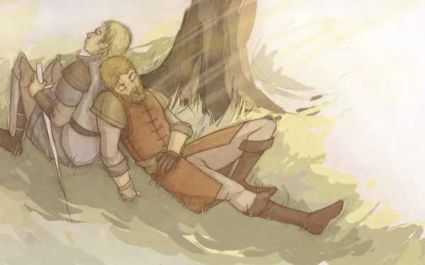  A Song of Ice and Fire - Brienne and Jaime by Mustamirri