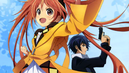 Rentaro Satomi Enju Aihara Anime Black Bullet HD Desktop Wallpaper | Background Image