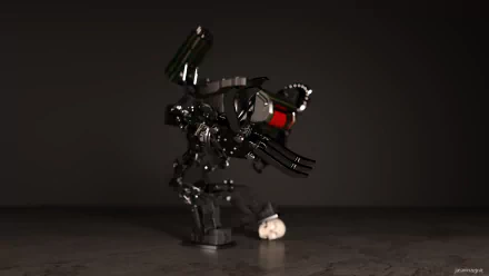 high tech skull CGI 3D Sci Fi robot HD Desktop Wallpaper | Background Image