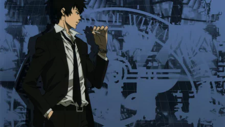  Shinya Kogami Holding a cigarette