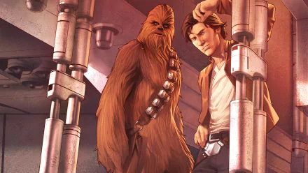  Star Wars Han Solo (2016 Marvel) 04, Variant Cover, Han Solo and Chewbacca