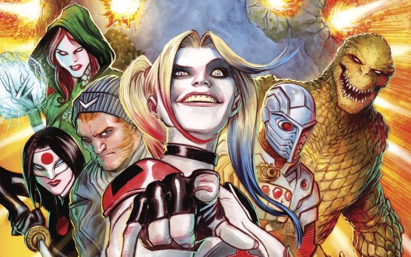 Comics Suicide Squad Harley Quinn Deadshot Killer Croc Katana Captain Boomerang HD Wallpaper | Background Image