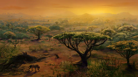  Hyenas in Africa by Ann Hetmanchuk