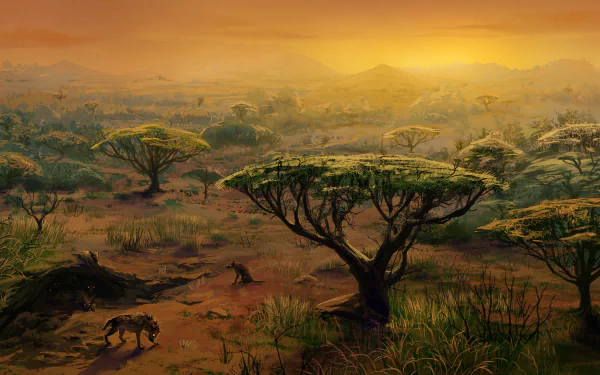  Hyenas in Africa by Ann Hetmanchuk