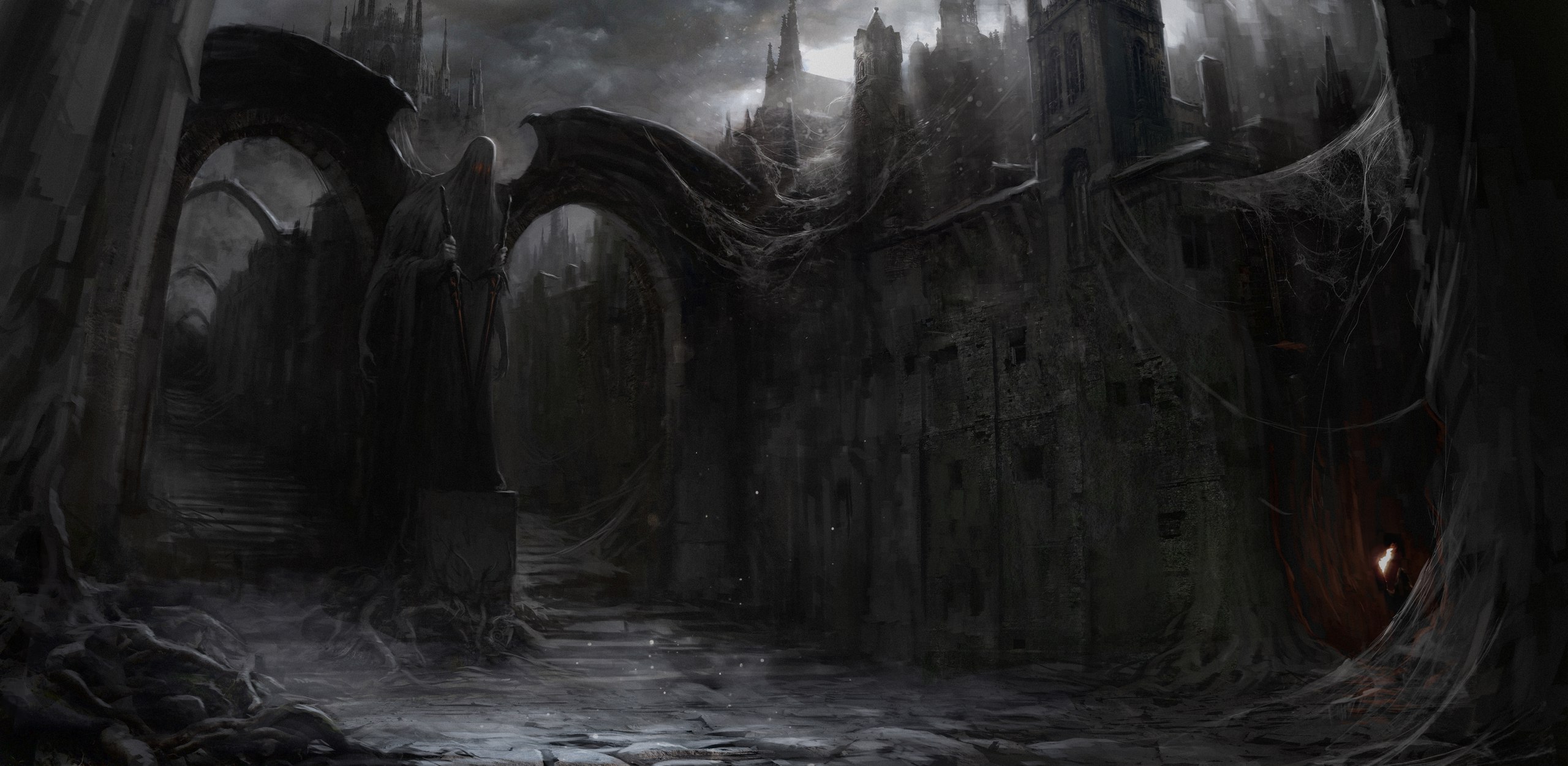 Angel of Darkness City Entrance by Artem Demura