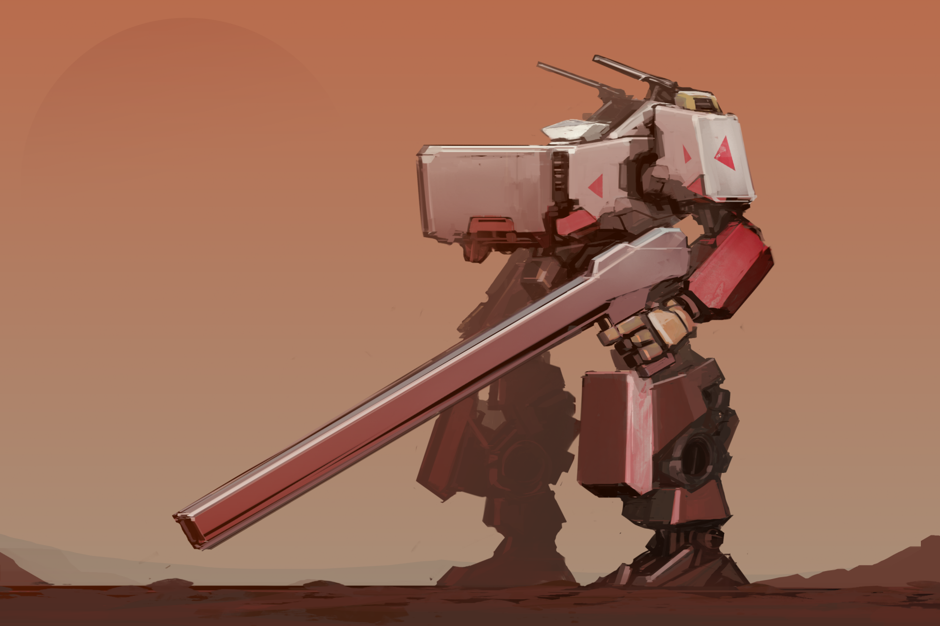 Download Gun Weapon Sci Fi Robot HD Wallpaper by ksenolog | 3000x2000 ...