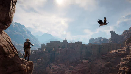 Bayek Of Siwa video game Assassin's Creed Origins HD Desktop Wallpaper | Background Image