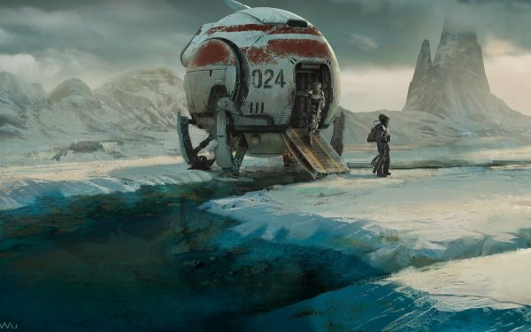Sci Fi Warrior Exploration Vehicle HD Wallpaper | Background Image