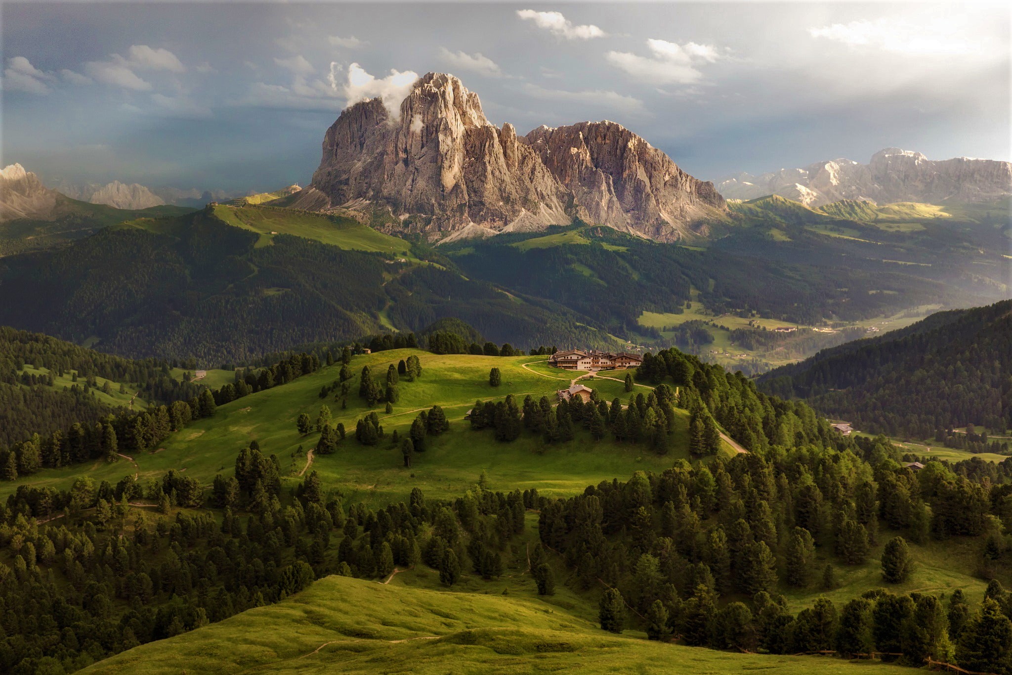 Download Cloud Forest Tree Green Alps Mountain Photography Landscape HD ...