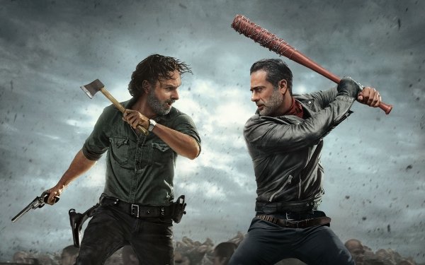 TV Show The Walking Dead Negan Rick Grimes Andrew Lincoln Jeffrey Dean Morgan HD Wallpaper | Background Image