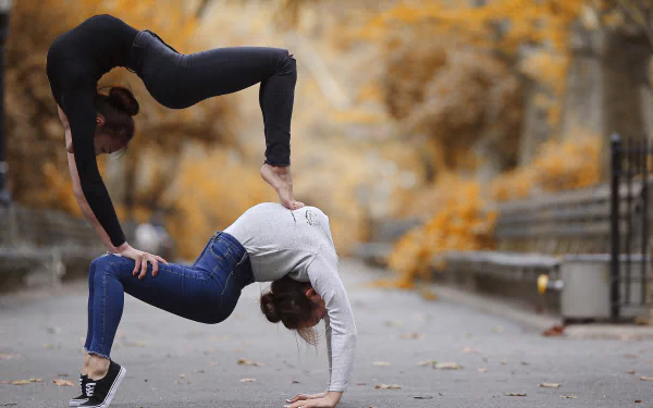 woman yoga HD Desktop Wallpaper | Background Image