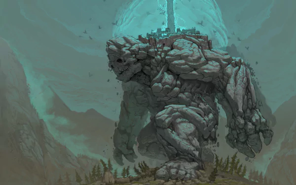 beam city fantasy giant HD Desktop Wallpaper | Background Image
