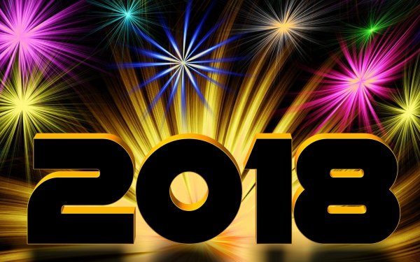 Holiday New Year 2018 New Year Colors Colorful HD Wallpaper | Background Image