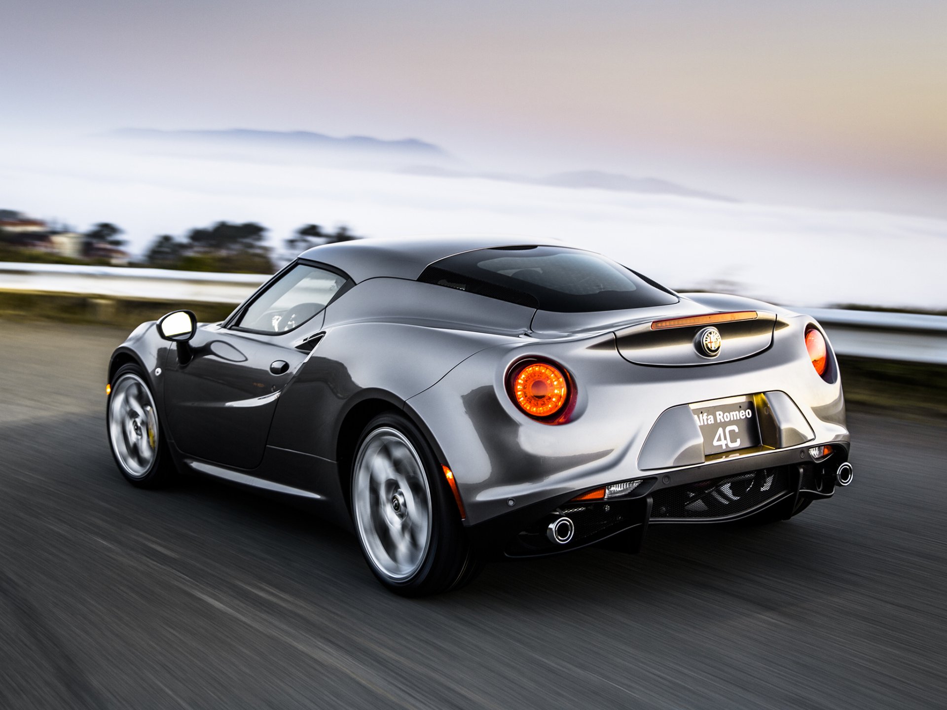 Download Supercar Silver Car Car Alfa Romeo Vehicle Alfa Romeo 4C HD Wallpaper