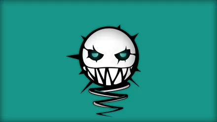 Minimalist 8K Ultra HD PC wallpaper featuring Ela's stylized mask from Operation Blood Orchid in Tom Clancy's Rainbow Six: Siege video game.