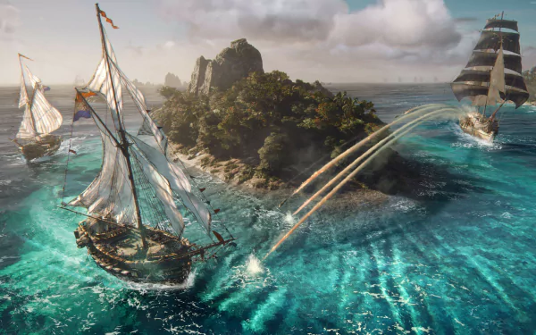 pirate ship video game Skull and Bones HD Desktop Wallpaper | Background Image