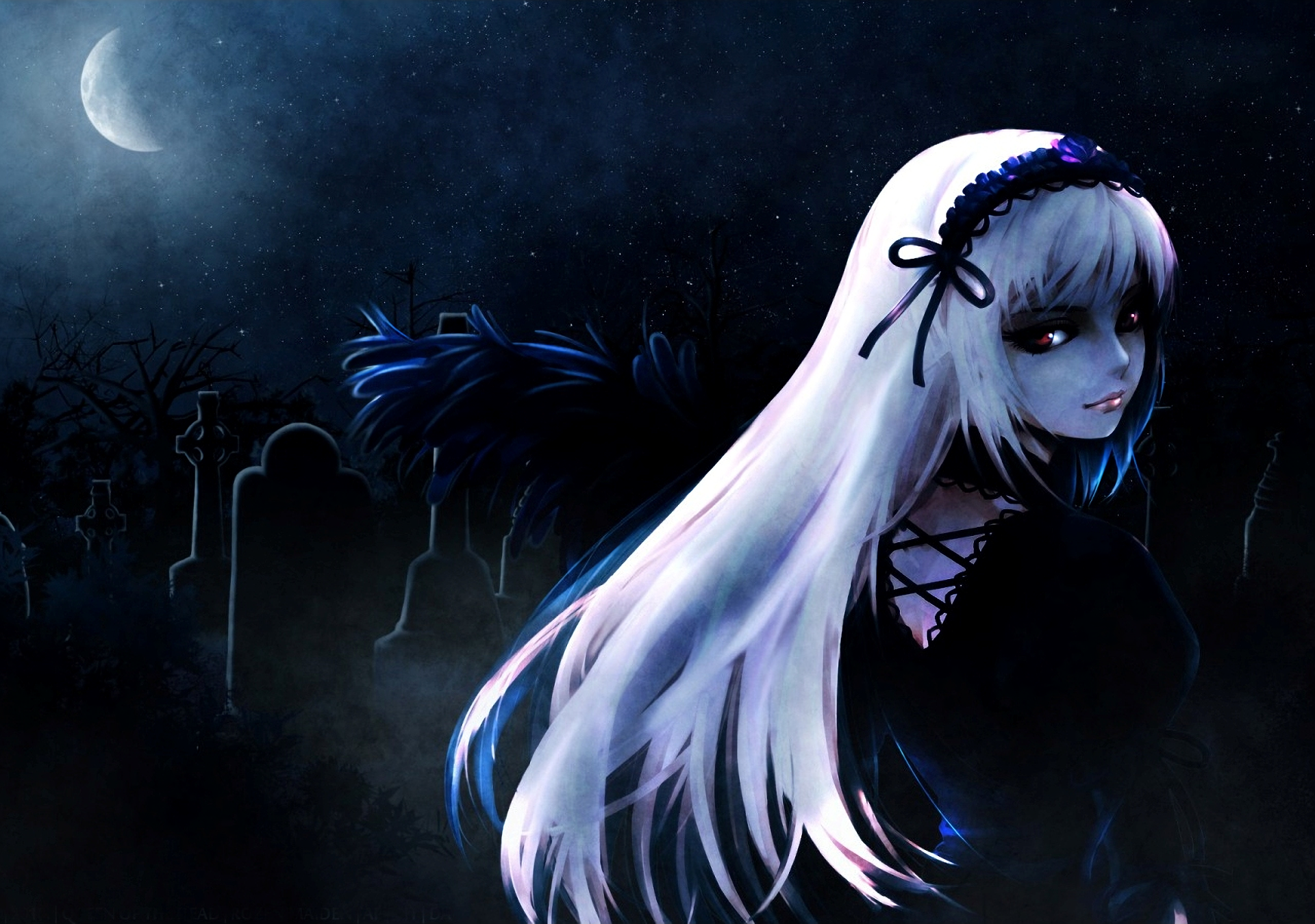 Gothic Anime Girl HD Wallpaper | Background Image | 1920x1350 | ID
