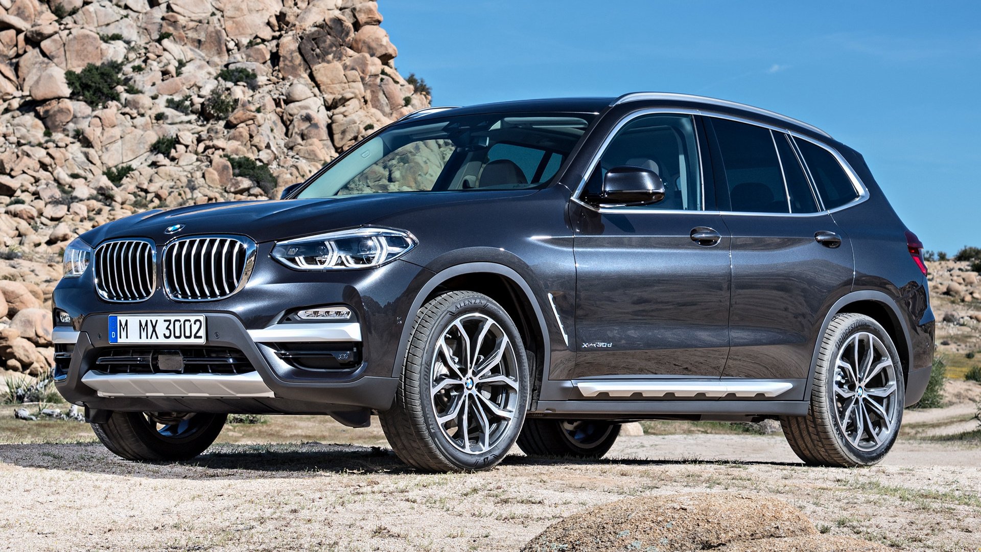 Download Silver Car SUV Crossover Car Vehicle BMW X3 HD Wallpaper