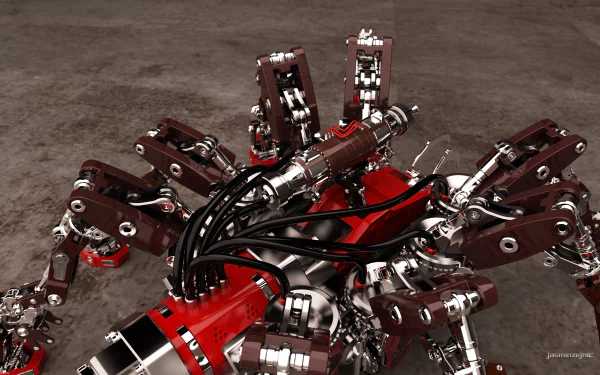 machine high tech CGI 3D Sci Fi robot HD Desktop Wallpaper | Background Image