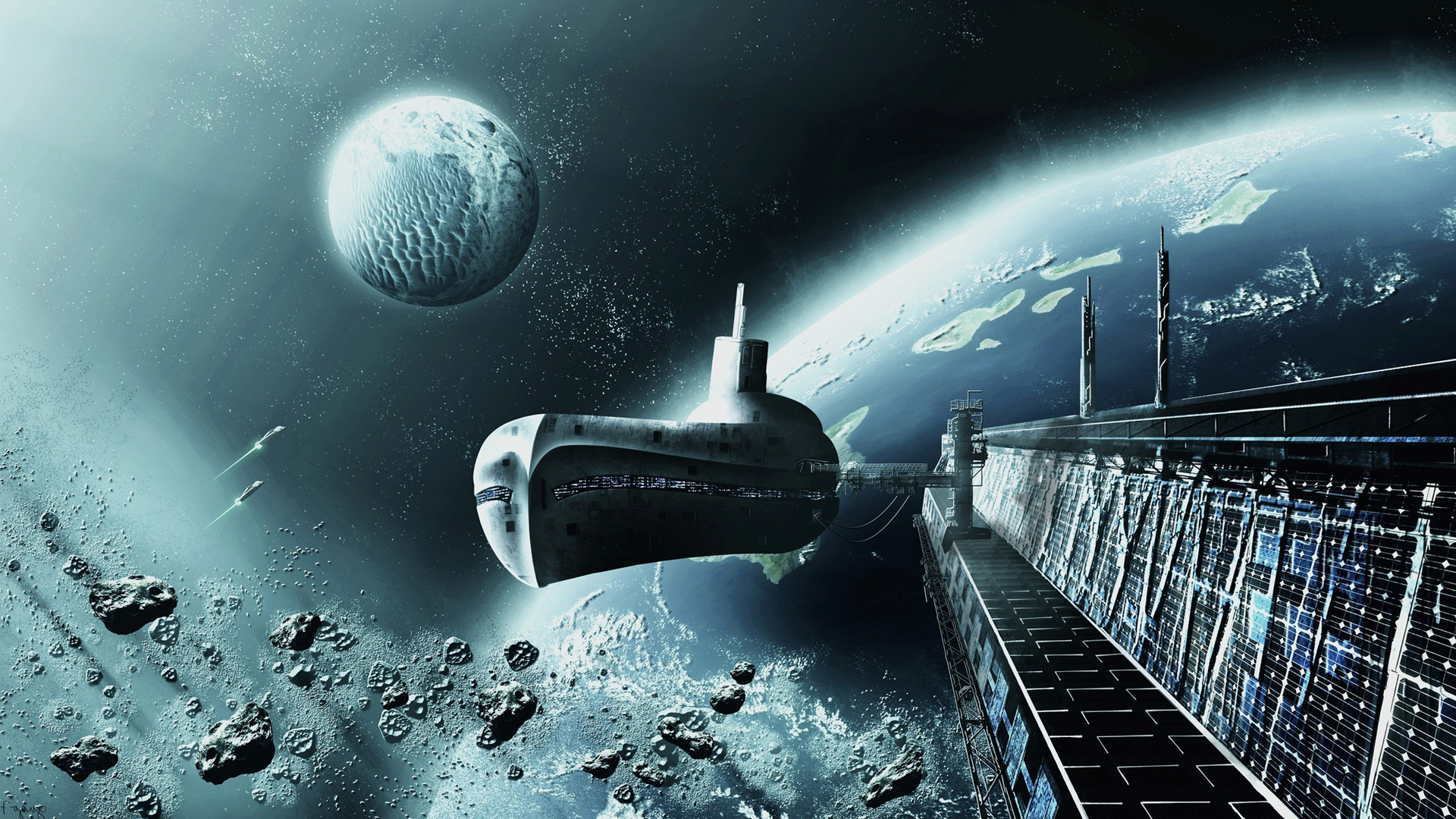 Spaceship HD Wallpaper | Background Image | 1920x1080 | ID:881236